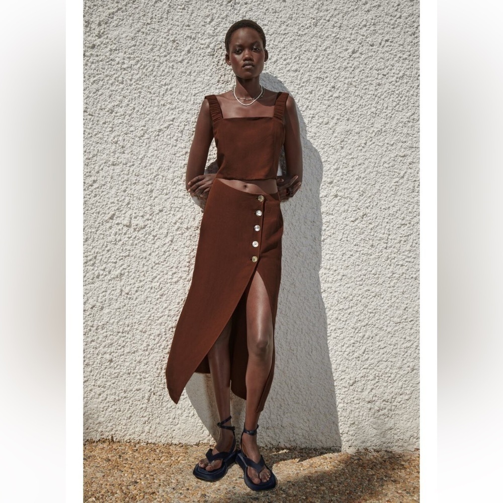 Zara Strappy Crop Top - Picture 1 of 7